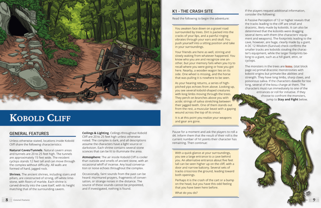 Kobold Cliff and the Cyclops 5E adventure