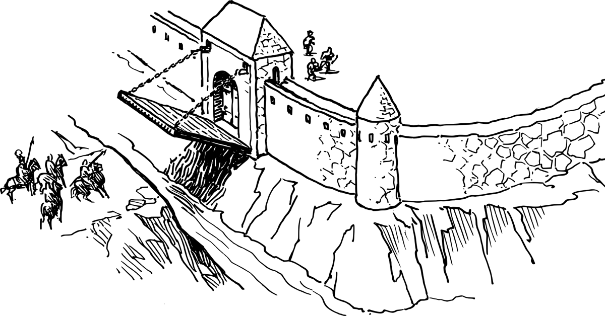 D&D Drawbridge Clip Art